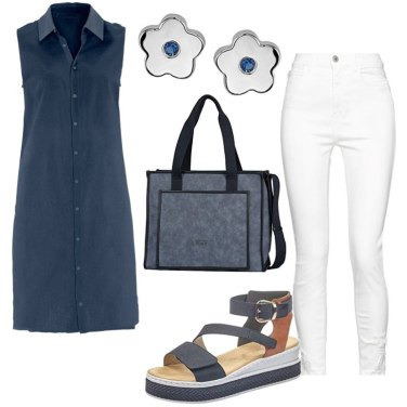 Outfit Blusas Azul Mujer: 100 Outfit Mujer | Bantoa
