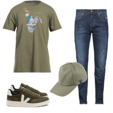 Outfit Sneakers Verde Hombre: 40 Outfit Hombre | Bantoa