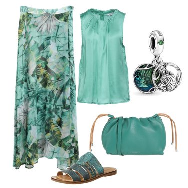 Outfit Faldas largas Verde Mujer: 4 Outfit Mujer | Bantoa
