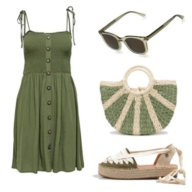 Outfit Bolso shopper Verde Mujer: 8 Outfit Mujer | Bantoa