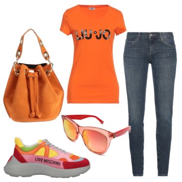 Outfit Camiseta Naranja Mujer: 17 Outfit Mujer | Bantoa