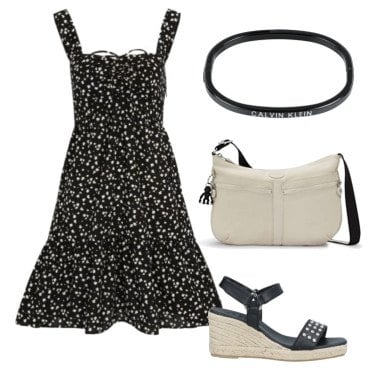 Outfit Vestidos Negro De flores Mujer: 7 Outfit Mujer | Bantoa