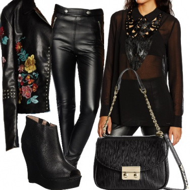 Outfit Rock con stile
