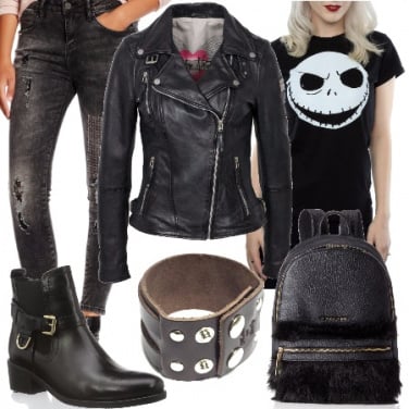 Outfit Pronta per il concerto rock