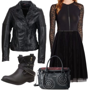 Outfit Rock dall\'anima chic