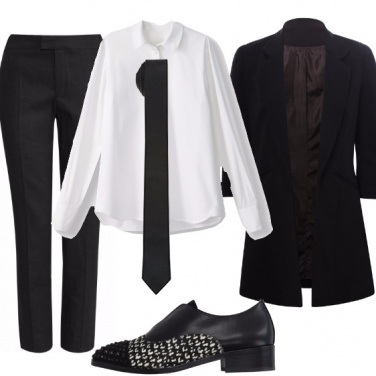 Outfit Mannish con stile