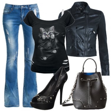 Outfit Graffiante e trasgressiva
