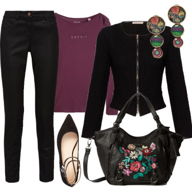 Outfit Nero e folk