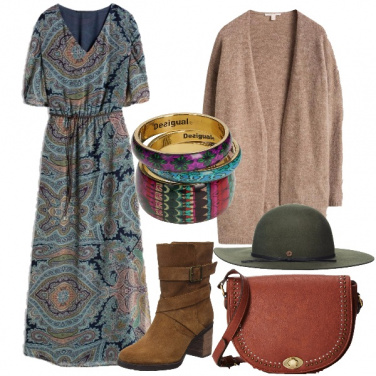 Outfit Bohemian in lungo