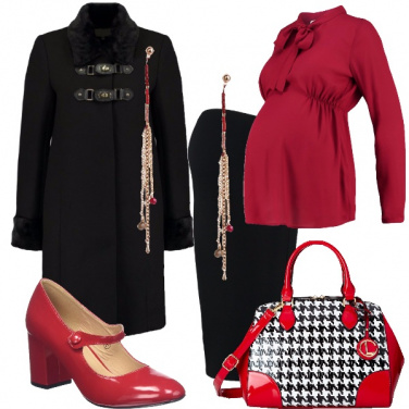 Outfit Mamma in rosso