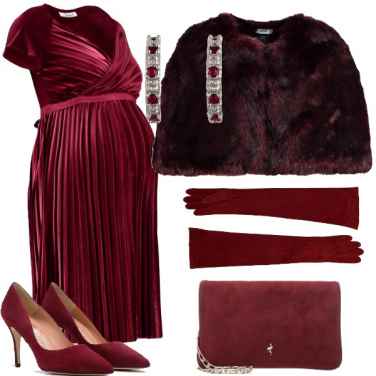 Outfit L\' eleganza del rosso bordeaux