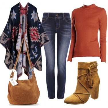 Outfit Tacco, jeans e fantasia
