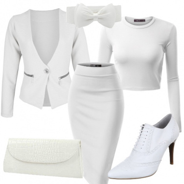 Outfit Sexy e chic in total white