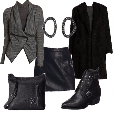 Outfit Ecopelle ed ecopelliccia