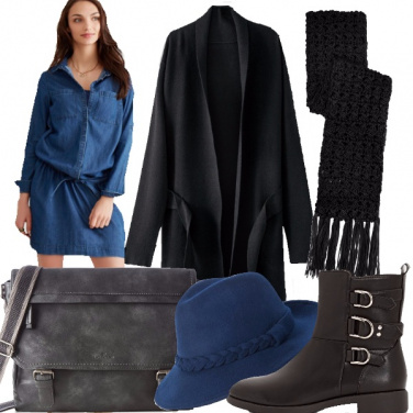Outfit Mamma in denim