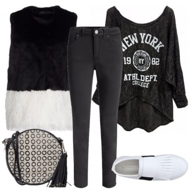 Outfit Bianco e nero per tutti