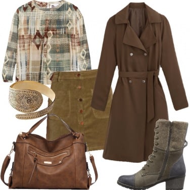 Outfit Sfumature di marrone