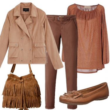 Outfit Il rosa e il marrone