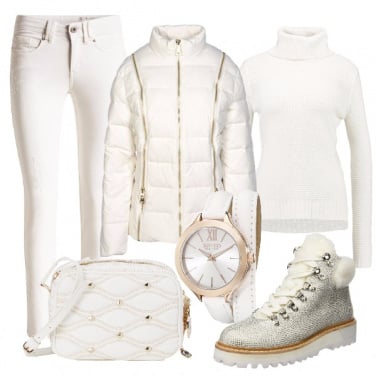 Outfit Femminile e sporty in bianco