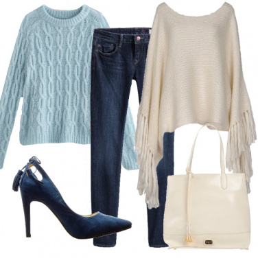 Outfit Blu e bianco