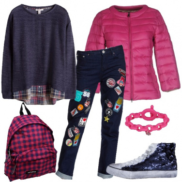 Outfit Jeans con le toppe