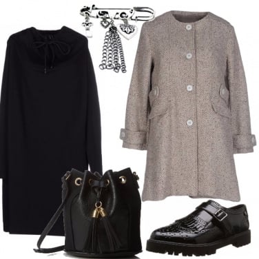 Outfit Il cappotto in tweed