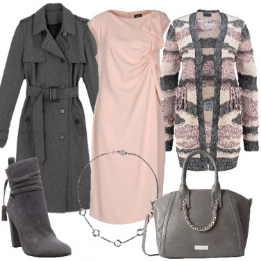 Outfit Il rosa delicato in versione inverno