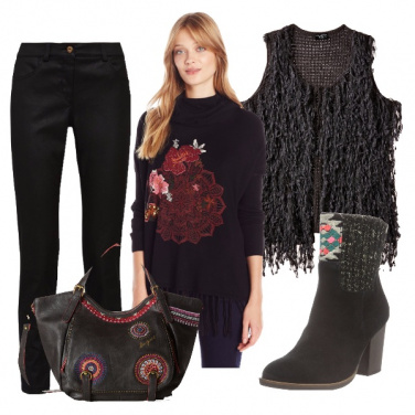 Outfit Dettagli folk per curvy