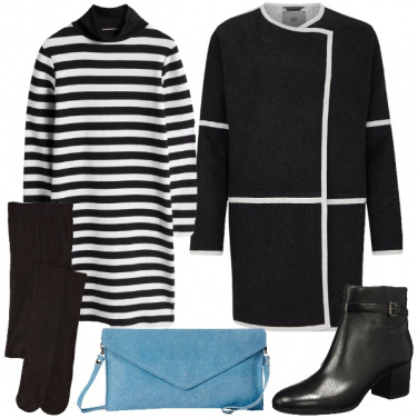 Outfit Contrasti di linee e colori