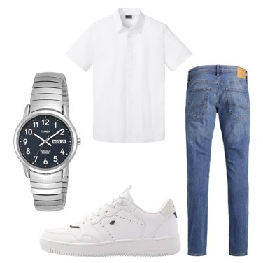  Basic - Camiseta de manga corta para hombre, Gris, L : Ropa,  Zapatos y Joyería