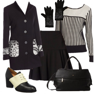 Outfit Bianco e nero da giorno