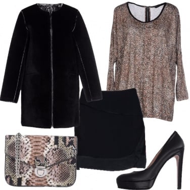 Outfit Grandi affari per un look animalier