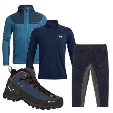 Botas de Montaña Salewa Alp Mate Mid Hombre Azul marino 