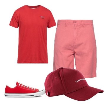 Tommy Hilfiger Gorra de béisbol Dexter para hombre, Manzana  roja : Ropa, Zapatos y Joyería