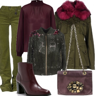 Outfit Il velluto e i dettagli removibili
