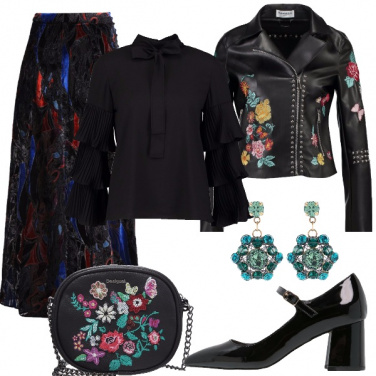 Outfit Fiori e onde