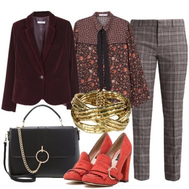 Outfit Velluto e fantasie