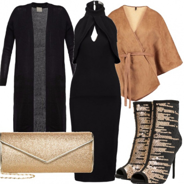 Outfit Oro e nero