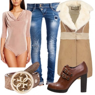 Outfit Jeans per la donna a rettangolo