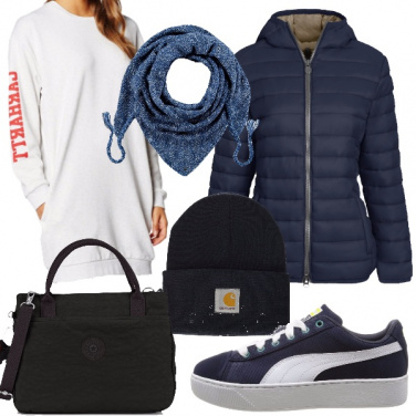 Outfit Una lunga felpa