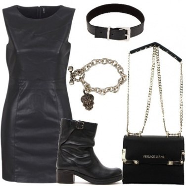 Outfit Tubino nero rock
