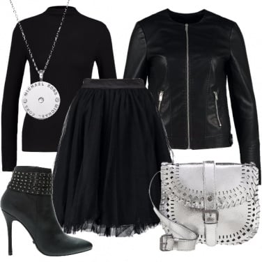 Outfit Tulle in versione rock