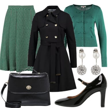 Outfit Romantica in verde