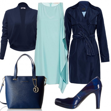 Outfit Vestito verde acqua