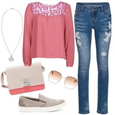 Outfit Jeans e slip on