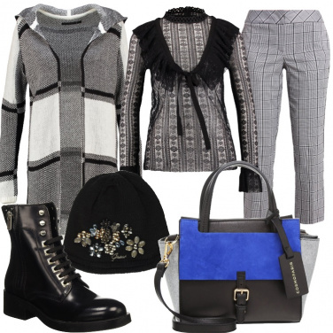Outfit A quadri in stile londinese