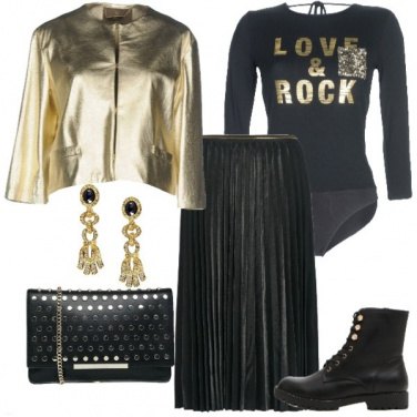 Outfit Rock gold