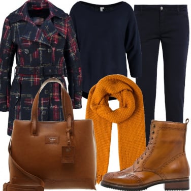 Outfit Il tweed scozzese da giorno