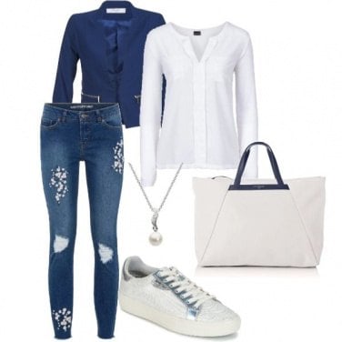 Outfit Blu & white