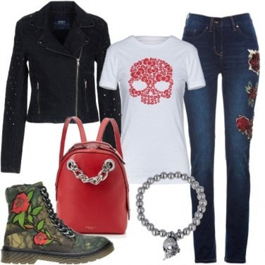 Outfit Skull and roses